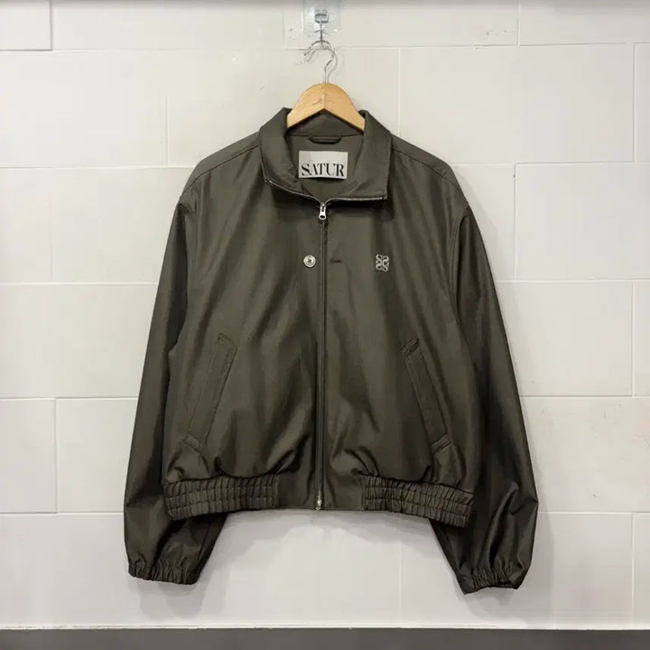 [BUNJANG] SATUR Two-Tone Zip-Up Jacket XL / SATUR 세터 레체 투 톤 집업 자켓