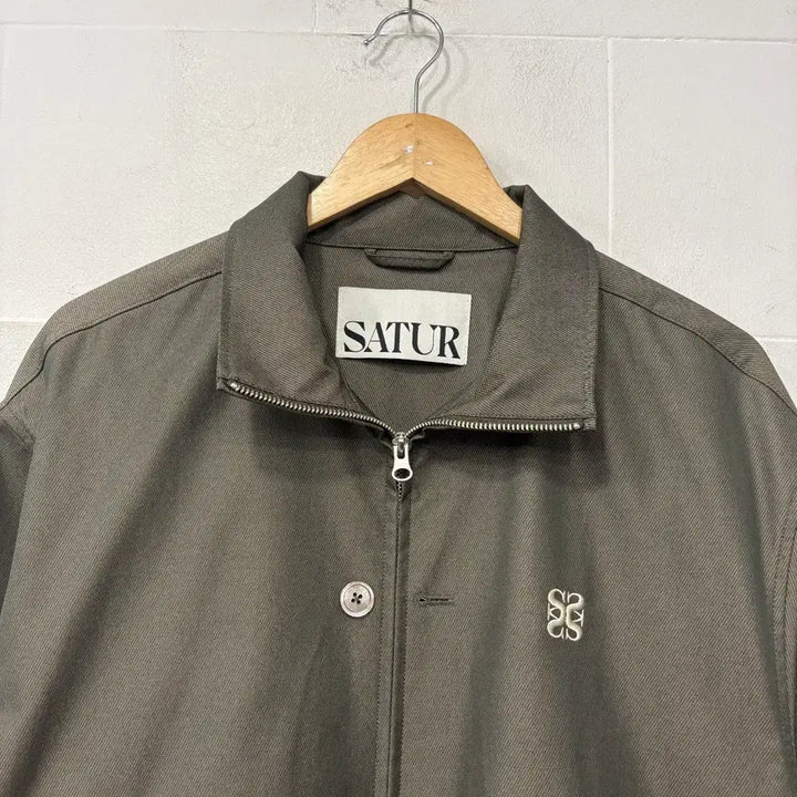 [BUNJANG] SATUR Two-Tone Zip-Up Jacket XL / SATUR 세터 레체 투 톤 집업 자켓