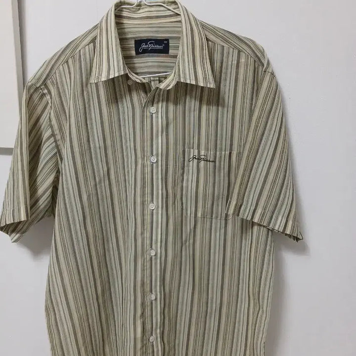 [BUNJANG] Jack Nicklaus Striped Short Sleeve Shirt / 잭 니클라우스 스트라이프 반팔 셔츠(정품)
