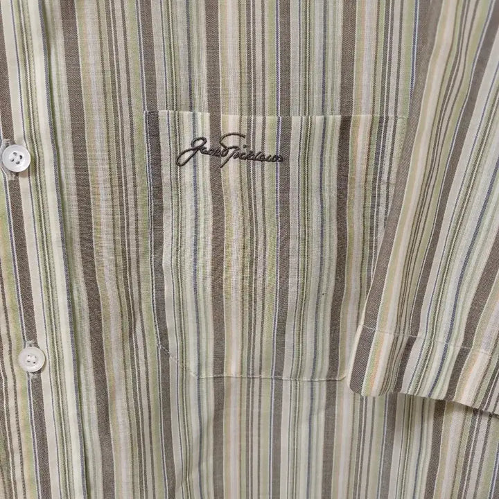 [BUNJANG] Jack Nicklaus Striped Short Sleeve Shirt / 잭 니클라우스 스트라이프 반팔 셔츠(정품)