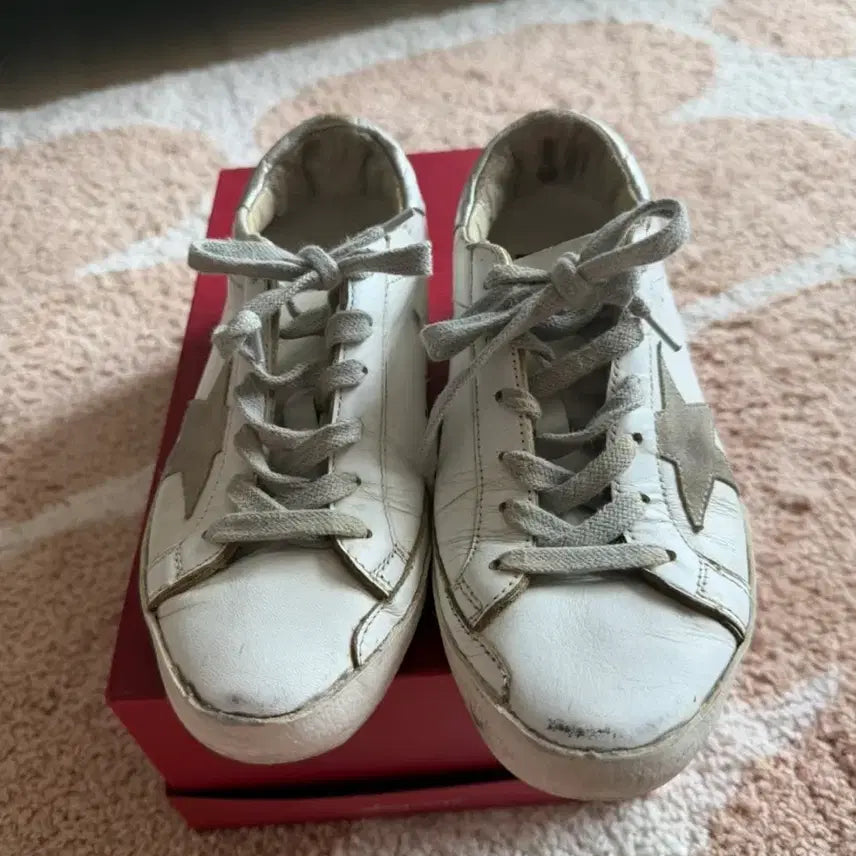 [BUNJANG] Golden Goose Superstar Sneakers White Silver Size 35 / 골든구스 슈퍼스타 화이트 실버 스니커즈 35사이즈