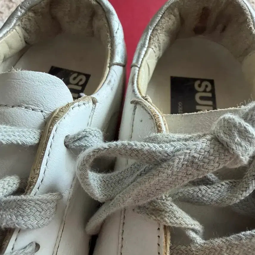 [BUNJANG] Golden Goose Superstar Sneakers White Silver Size 35 / 골든구스 슈퍼스타 화이트 실버 스니커즈 35사이즈
