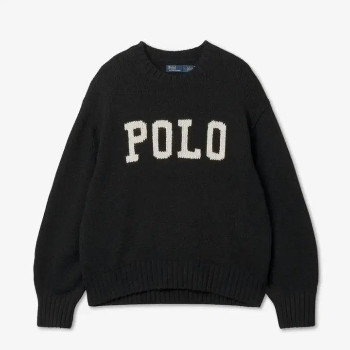 [BUNJANG] Polo Ralph Lauren Logo Knit Sweater Black (XS) / 폴로 로고 니트 스웨터 블랙(XS)