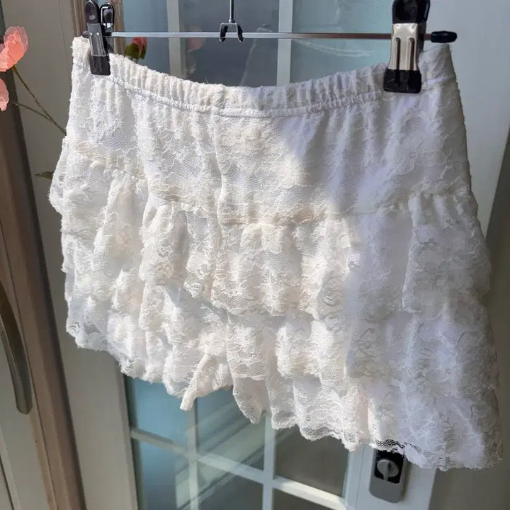 [BUNJANG] Vintage Fairy Lace Frill Culotte Pants / [빈티지] 페어리 레이스 프릴 큐롯 팬츠 -옷장정리