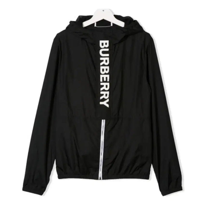 [BUNJANG] Burberry Kids Windbreaker Jacket Black (Size 8) / 버버리 키즈 윈드브레이커 블랙 바람막이 자켓(8세)