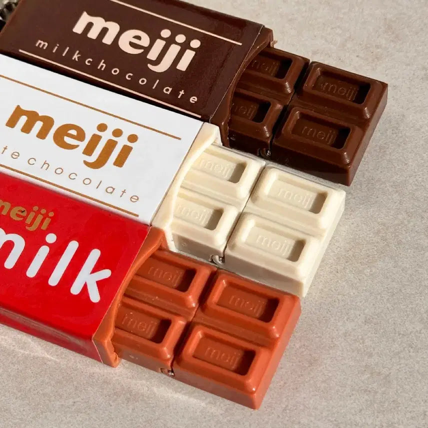 [BUNJANG] Meiji Chocolate Keyring / (인기)일본 메이지 초콜릿 키캡키링 클릭커 똑딱이 딸깍이 초콜렛