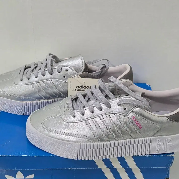 [BUNJANG] Adidas Samba Rose Silver Metallic 245mm / [245]새것ㅡ아디다스 삼바로즈 실버메탈릭