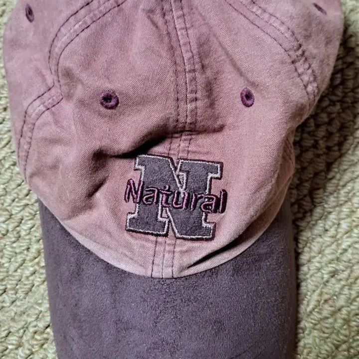 [BUNJANG] Natural N Embroidery Ball Cap Hat / 내추럴 N 자수 볼캡 모자
