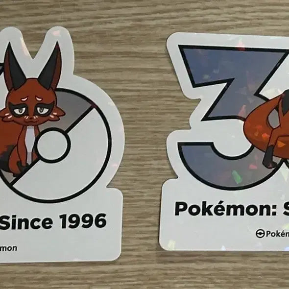 [SOLD OUT] 포켓몬 30주년 기념 로고스티커 훔처우 폭슬라이 일괄