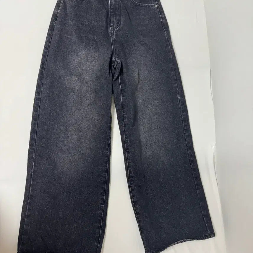 [BUNJANG] Naninggu Black Wide Denim Pants / 난닝구 블랙 와이드 데님