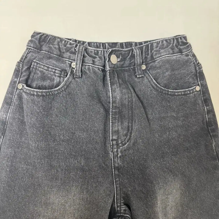 [BUNJANG] Naninggu Black Wide Denim Pants / 난닝구 블랙 와이드 데님