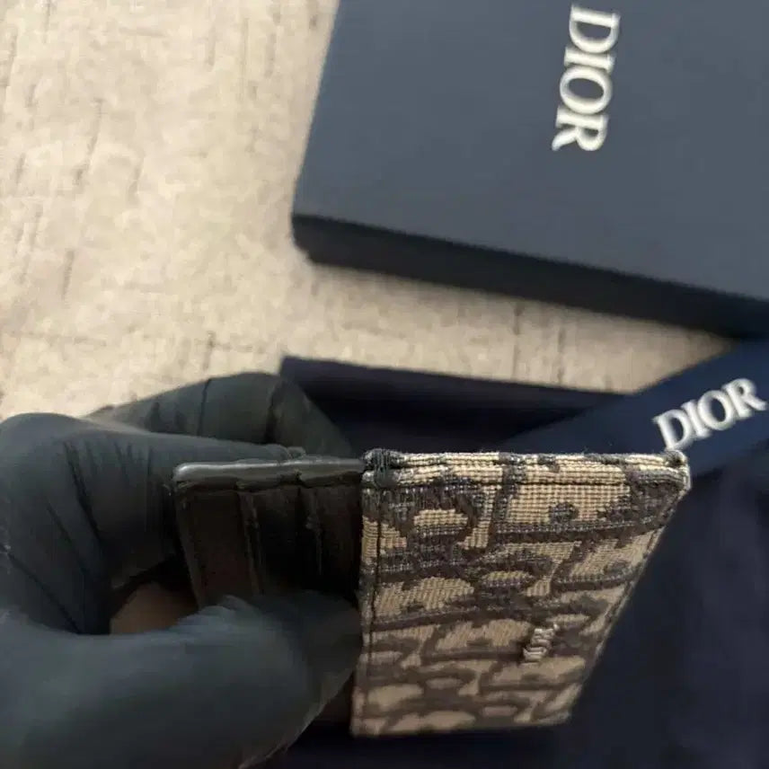 [BUNJANG] Dior Oblique Card Holder Beige / 디올 오블리크 카드지갑