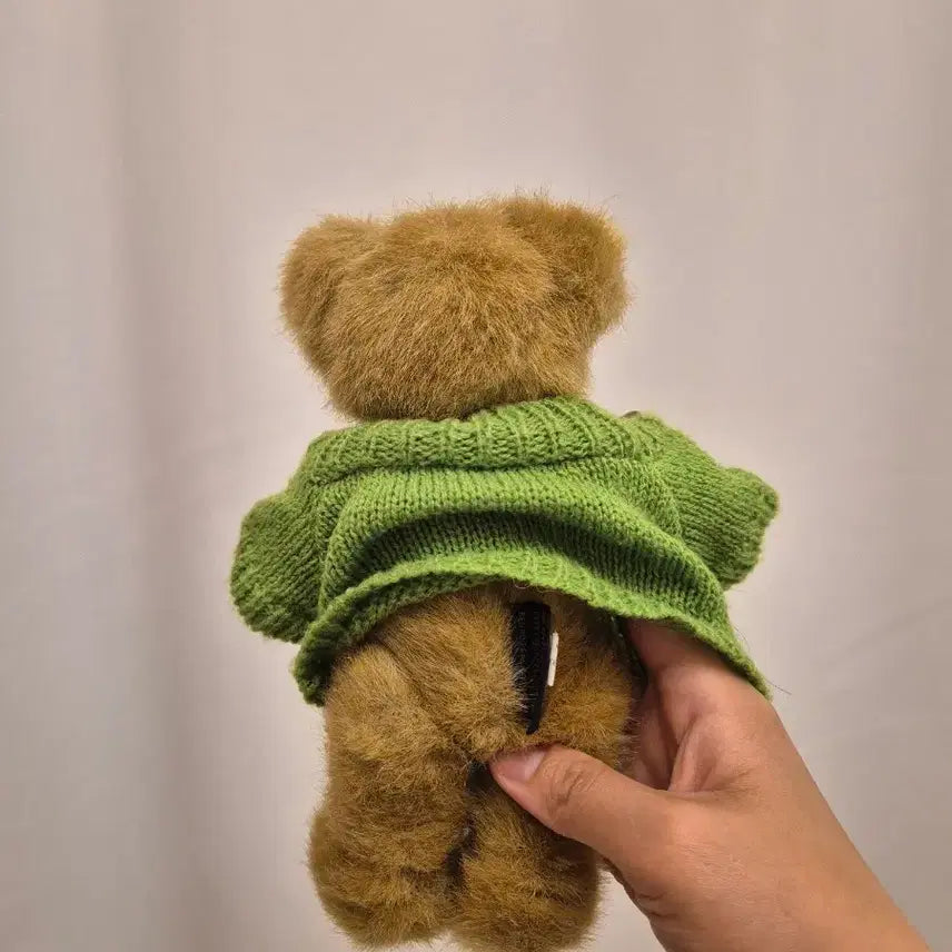 [BUNJANG] Floral Knit Bear Plush Doll / 꽃무늬니트 보이즈베어