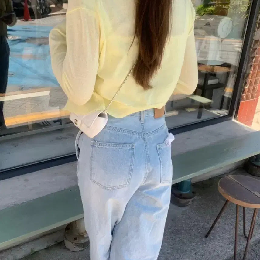 [BUNJANG] Senne Shop Yellow Cardigan / 센느샵 가디건