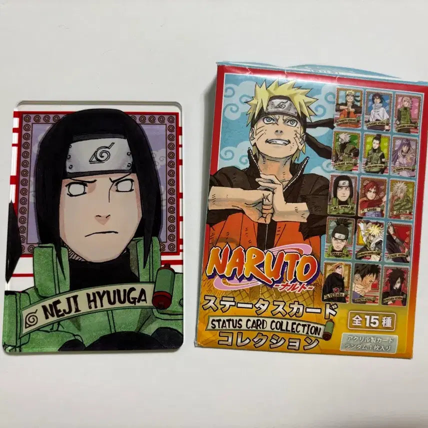[BUNJANG] Naruto Hyuga Neji Acrylic Status Card / 나루토 스테이터스 카드 휴우가 네지 아크릴 카드