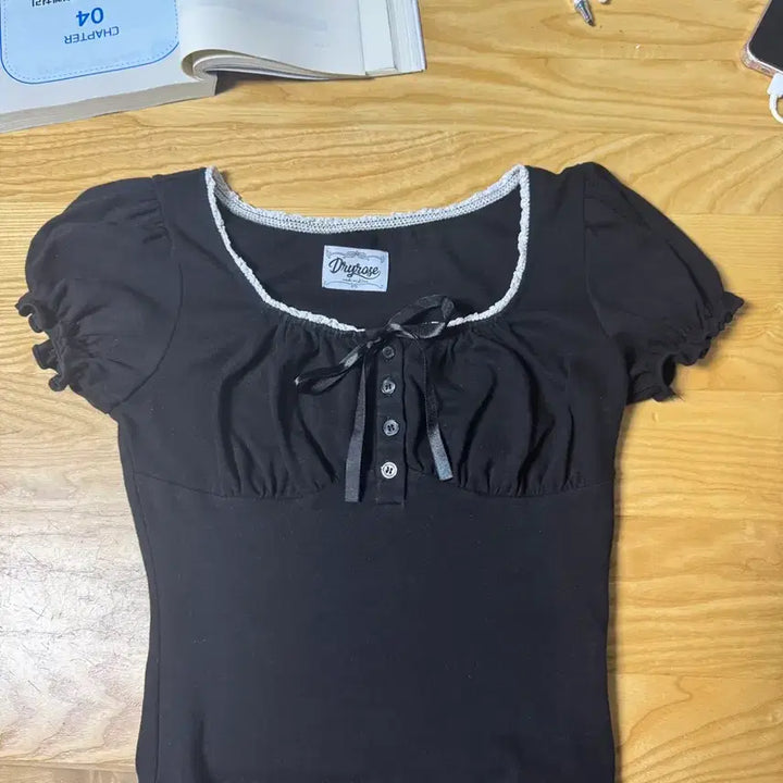 [BUNJANG] Dorothy Top Black / 드라이로즈 도로시탑 블랙