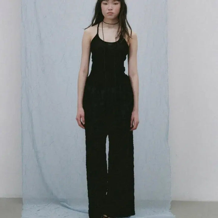 [BUNJANG] Pla.d.jour Flower Banding Pants Black / (새상품)플라드주르 플라워 밴딩 팬츠 블랙