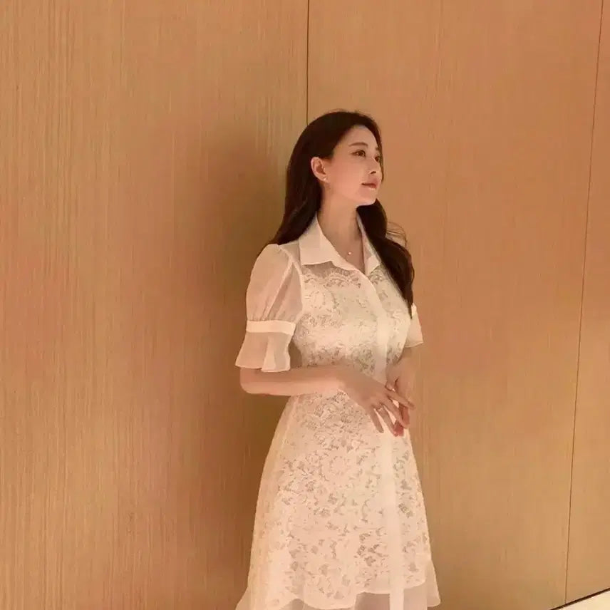 [BUNJANG] Roar Aroir Le Blanc Dress / 로아르 아옳이 르블랑 원피스