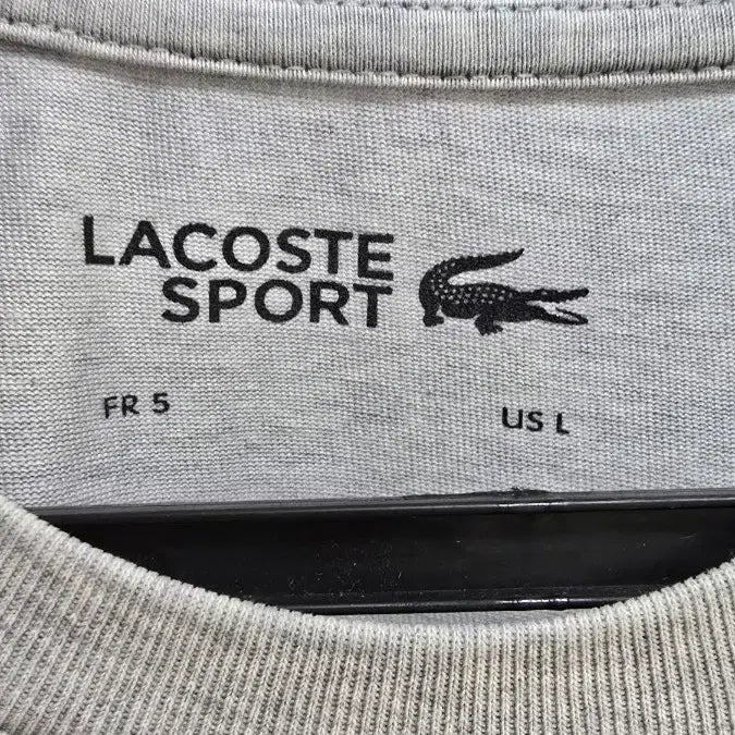 [BUNJANG] Lacoste Gray Short-Sleeve T-Shirt / 라코스테 반팔 티셔츠 회색