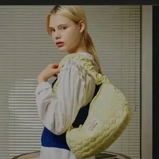 [BUNJANG] LENEB Waffle String Bag Ivory / 레니비 와플 스트링백 아이보리