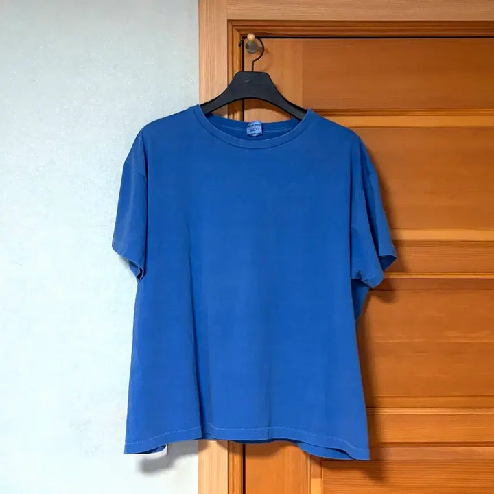 [BUNJANG] Donut Revenge Plain T-Shirt Vintage Blue Size 3 / 도넛리벤지 무지 반팔 빈티지 블루 3사이즈