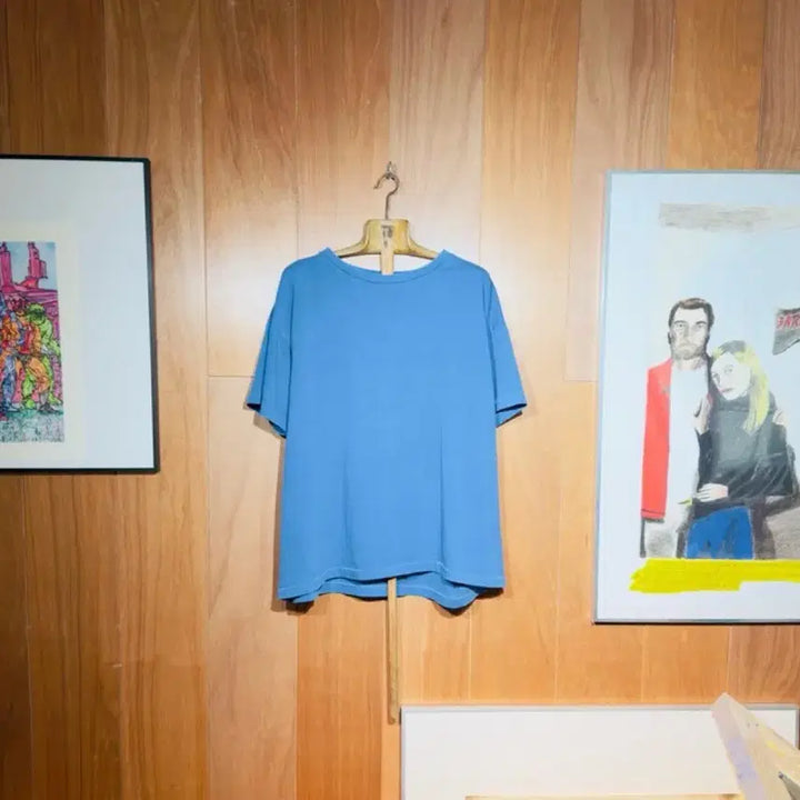 [BUNJANG] Donut Revenge Plain T-Shirt Vintage Blue Size 3 / 도넛리벤지 무지 반팔 빈티지 블루 3사이즈