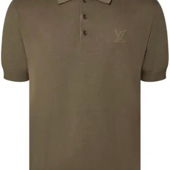 [BUNJANG] Louis Vuitton LV Embroidered Short-Sleeve Polo Shirt / 루이비통 LV 자수 반팔 카라 티셔츠