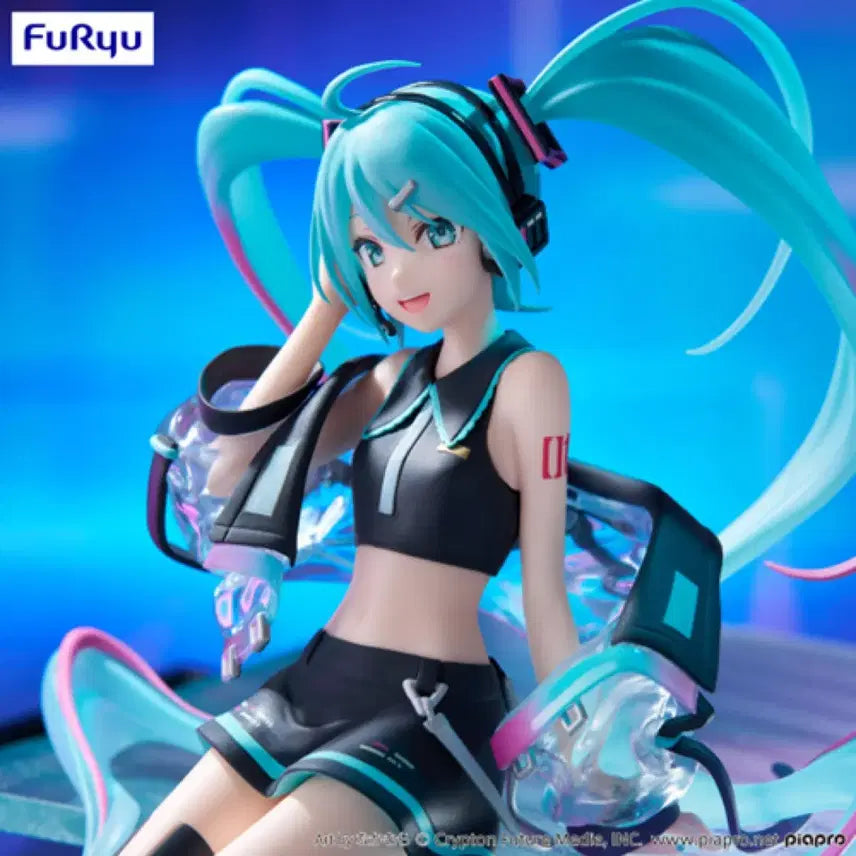 [BUNJANG] FuRyu Hatsune Miku Neon Cyber Noodle Stopper Figure / 후류 (FuRyu) 하츠네 미쿠 네온 사이버 누들스토퍼 보컬로이드 피규어