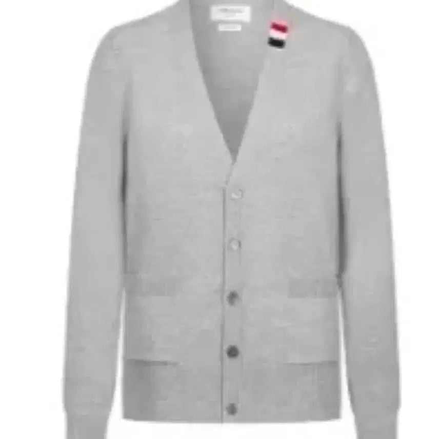 [BUNJANG] Thom Browne Light Grey Merino Wool Cardigan / 톰브라운 가디건