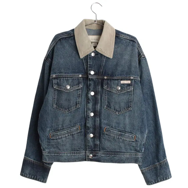 [BUNJANG] Calvin Klein XS Boxy Fit Denim Jacket / XS CK 데님 자켓