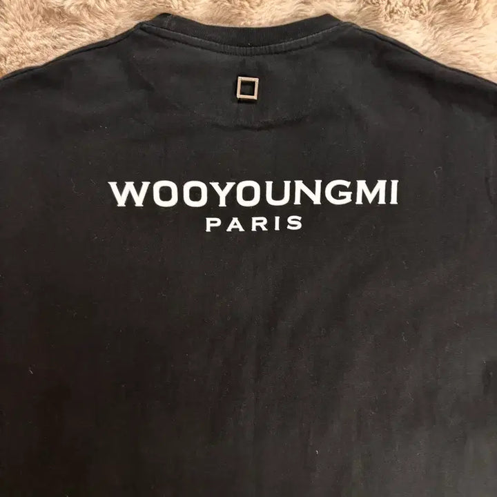 [BUNJANG] Wooyoungmi Black Back Logo T-Shirt Size 50 / [정품/50s] 우영미 백로고 반팔 블랙