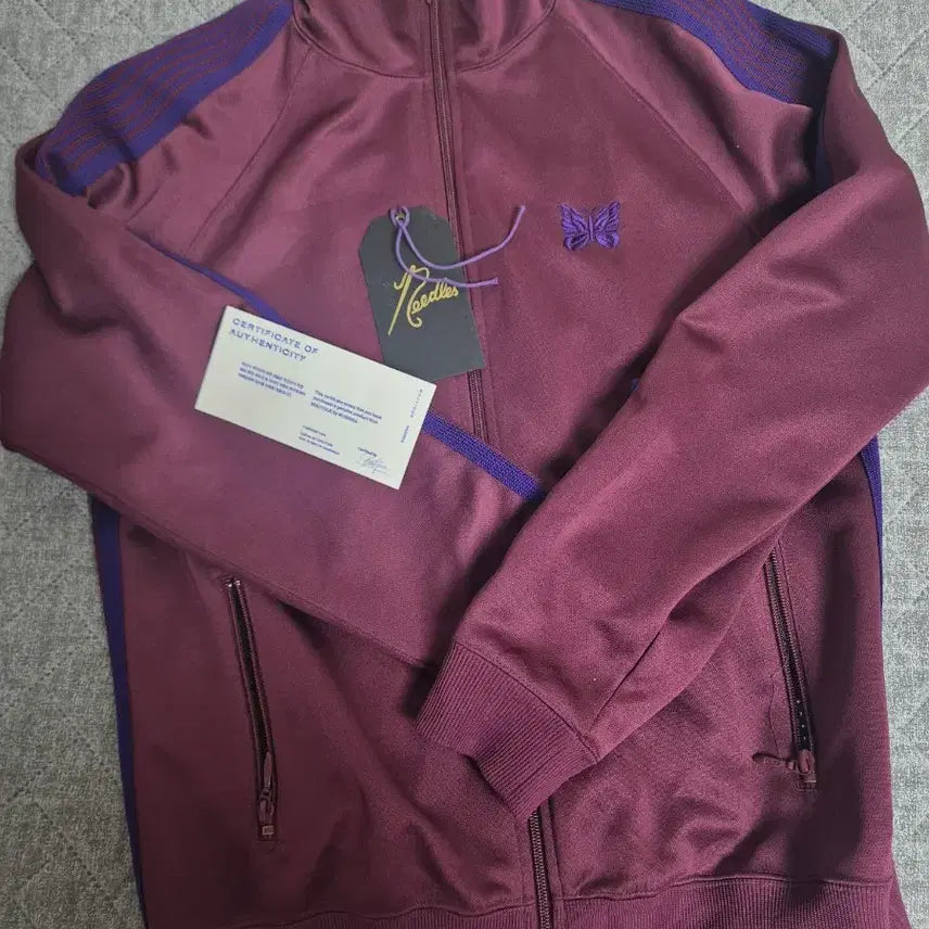 [BUNJANG] Needles Track Jacket Poly Smooth Wine M / 니들스 트랙 자켓 폴리 스무스 와인m