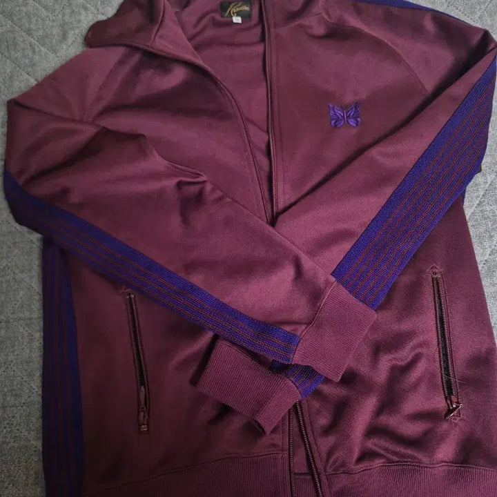 [BUNJANG] Needles Track Jacket Poly Smooth Wine M / 니들스 트랙 자켓 폴리 스무스 와인m