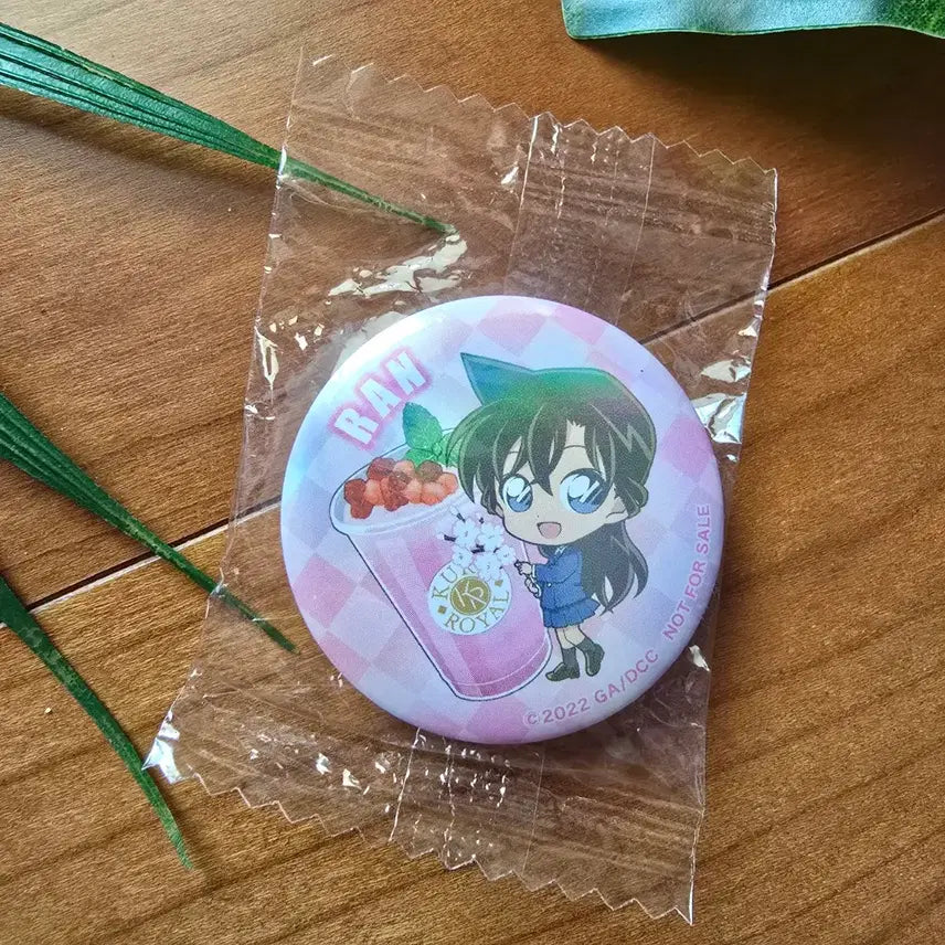 [BUNJANG] Detective Conan Kura Sushi Collaboration Ran Mouri Can Badge / (새상품) 명탐정 코난 쿠라스시 콜라보 모리란 캔뱃지