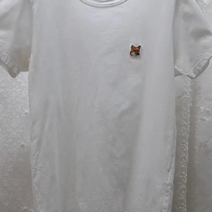 [BUNJANG] Maison Kitsuné Cotton T-shirt White / 메종키츠네  면티셔츠  90