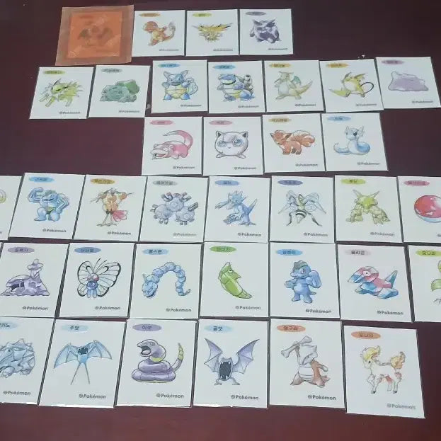 [BUNJANG] Pokemon 30th Anniversary Retro Artwork Ttibu Seal / 포켓몬 레트로 30주년 아트웍 띠부씰 판매(가격인하)
