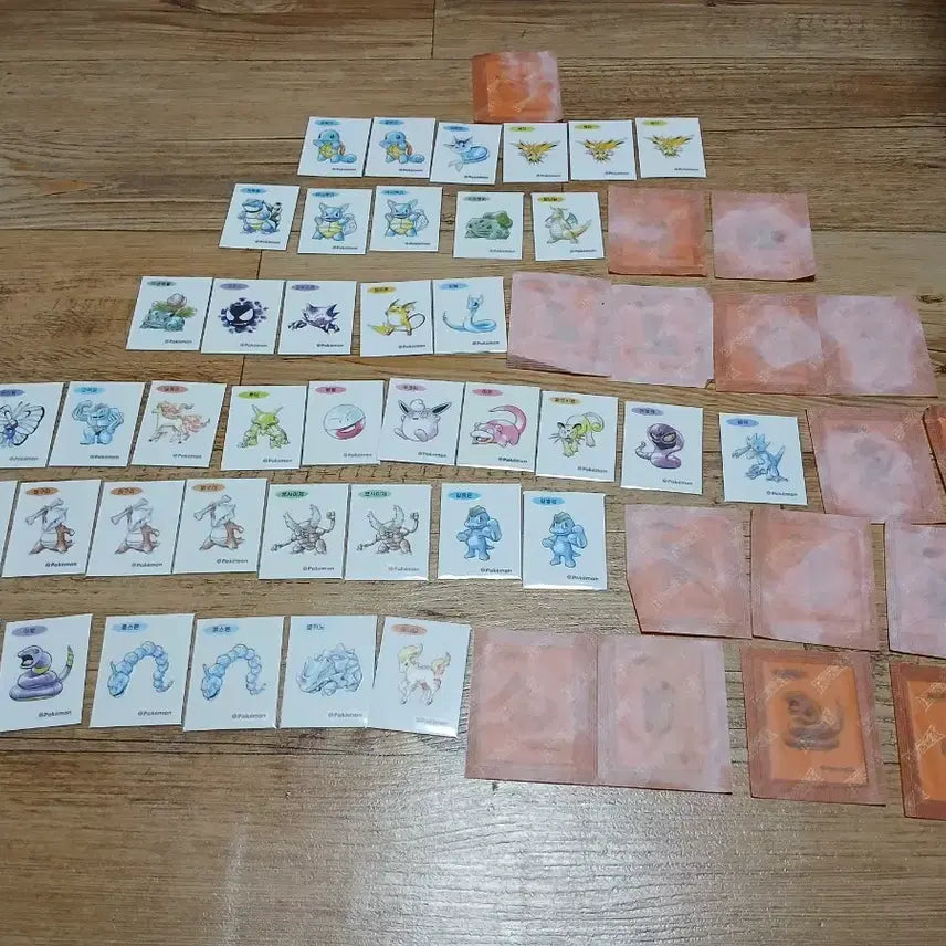 [BUNJANG] Pokemon 30th Anniversary Retro Artwork Ttibu Seal / 포켓몬 레트로 30주년 아트웍 띠부씰 판매(가격인하)