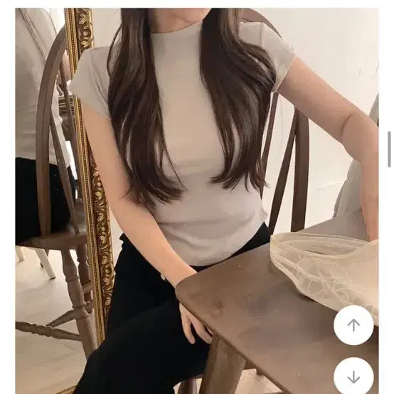 [BUNJANG] So Nyeo Recipe Cap Sleeve Pink (Worn Once) / 소녀레시피 반복 캡소매 핑크 (1회착용)