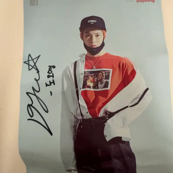 [BUNJANG] NCT Doyoung Signed Poster / 엔시티 도영 친필사인포스터