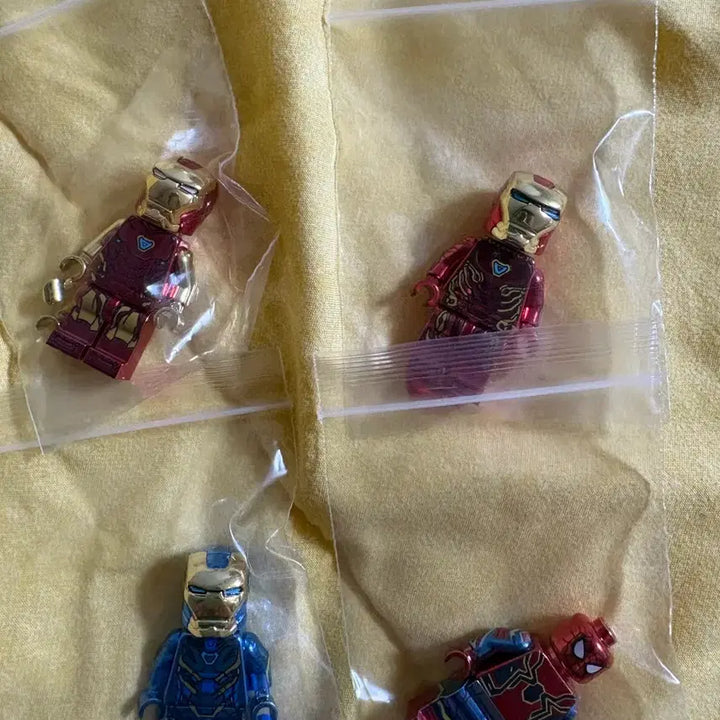 [BUNJANG] LEGO Custom Minifigure Chrome Iron Man &amp; Spider-Man / 레고 커스텀 레커스터 크롬 일괄 판매