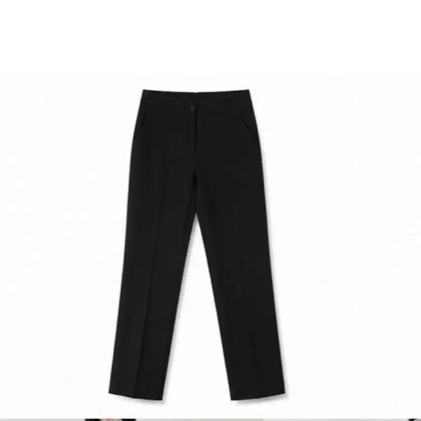 [BUNJANG] Black Straight Leg Slacks Pants / 에이블리 블랙 일자 슬랙스