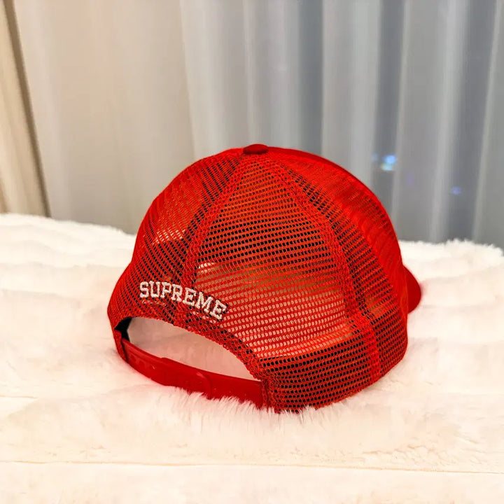 [BUNJANG] Supreme Pin Up Mesh Back 5-Panel Cap Red / 슈프림 핀 업 메쉬 백 5-패널 캡 레드