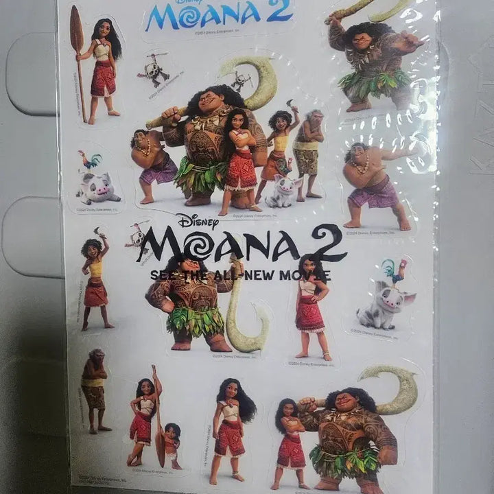 [BUNJANG] Disney Moana 2 Movie Exclusive Sticker Set / 모아나2 스티커 영화특전