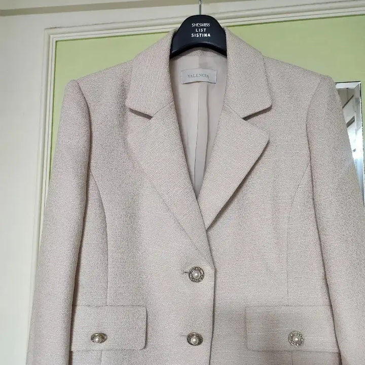 [BUNJANG] Balenciaga Tweed Jacket Ivory / 발렌시아 트위드 자켓 아이보리