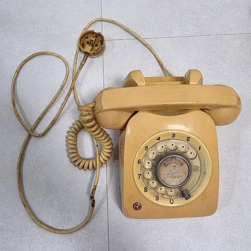 [BUNJANG] Vintage Rotary Dial Telephone - Ivory / 빈티지 다이얼 전화기 아이보리