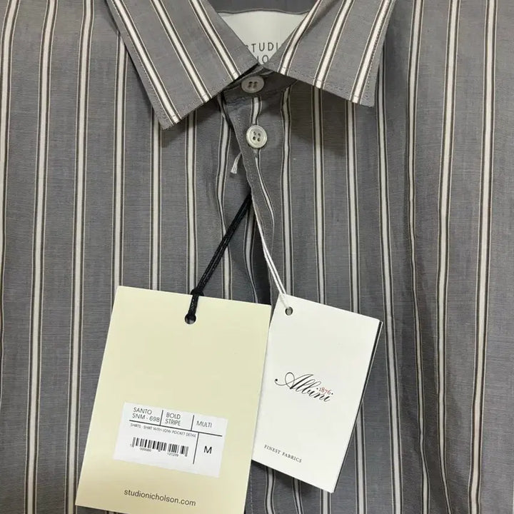 [BUNJANG] Studio Nicholson SANTO Stripe Shirt / [새상품/M] 스튜디오 니콜슨 SANTO 스트라이프 셔츠