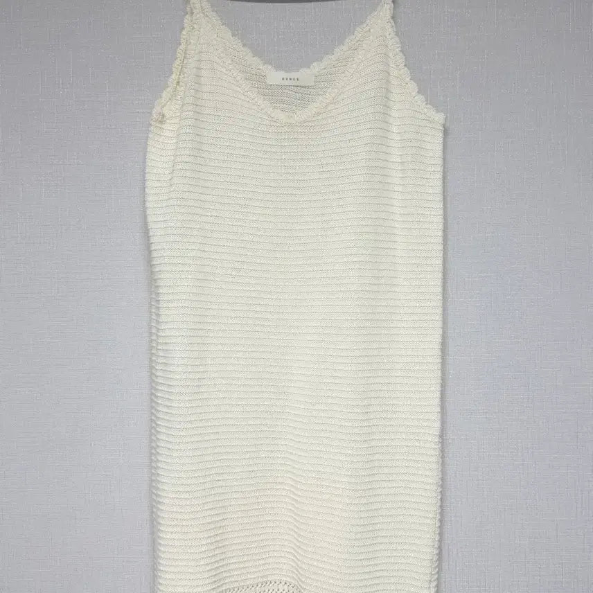 [BUNJANG] ONCE Crochet Knit Dress Cream / 온스 크로셰 니트 원피스 크림 새상품