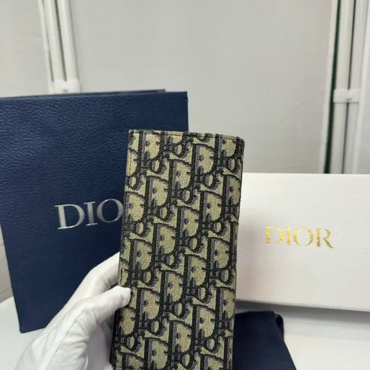 [BUNJANG] Dior Vertical Long Wallet Beige / 디올 버티컬 장지갑 베이지