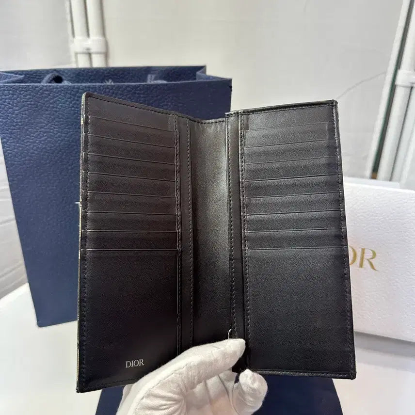 [BUNJANG] Dior Vertical Long Wallet Beige / 디올 버티컬 장지갑 베이지