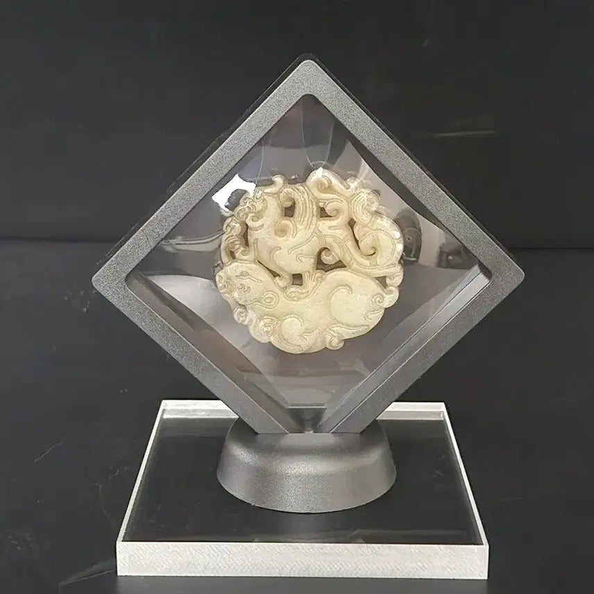 [BUNJANG] Natural Jade Chinese Porcelain Ornament / 천연옥 높이0.5cm폭5.5cm 중국도자기